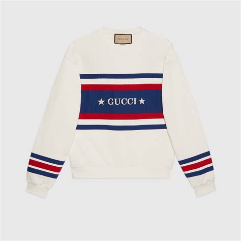 gucci felpa cotone con ricamo patch|Gucci Felpa Con Ricamo .